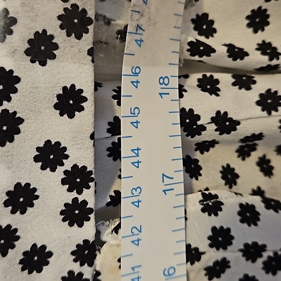 White Floral Print Long Sleeve Wrap Dress Size XXL - Picture 9 of 10